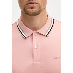 BOSS тениска с яка мъжка от памук Penrose 38 (50469360) - answear - 132,98 лв