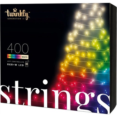 Twinkly Strings Multicolor RGB 400 Led 8cm space BT WiFi IP44 TWITWS400STP-BEU