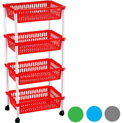 Makro 52301S - Vozík Guapissimo 4-poschodový sivý