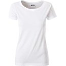 James & Nicholson Klasické dámské tričko z biobavlny 8007 biela