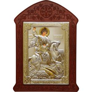  Свети Георги с mdf дърворезба (is31190-o)