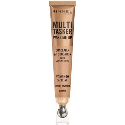 Rimmel Multi Tasker Wake Me Up Concealer & Foundation озаряващ коректор и фон дьо тен 20 ml нюанс 050 Sand