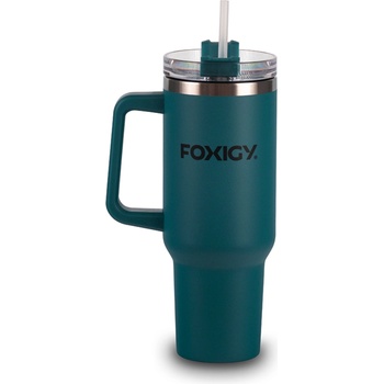 FOXIGY Термочаша за кола със сламка 1200 ml Navy Blue