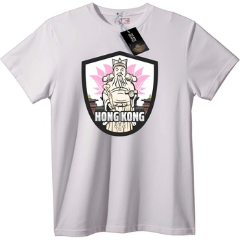 NOONEBRAND Тениска Hong Kong Бог на Богатството - S, White