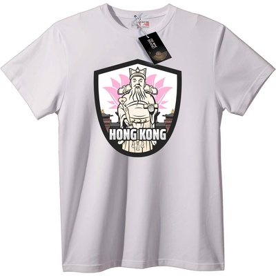 NOONEBRAND Тениска Hong Kong Бог на Богатството - S, White