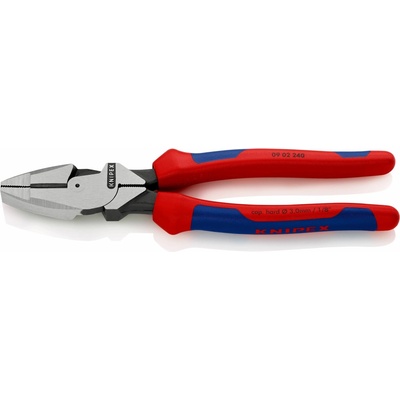 KNIPEX 09 02 240 Silové kombinované kleště "Lineman's Pliers" americký model s vícekomponentními rukojeťmi atramentované na černo 240 mm – Zboží Dáma