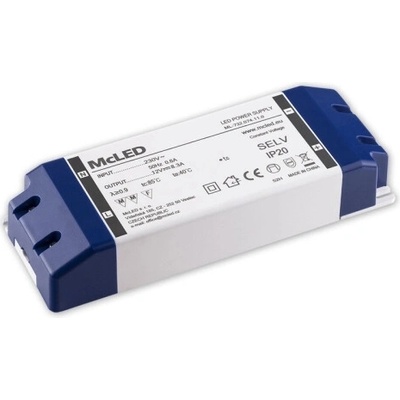 MCLED Napaječ LED 12V/8,3A ML-732.074.11.0 IP20, plastové provedení se svorkovnicí ML-732.074.11.0