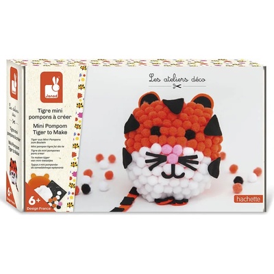 Janod Творчески комплект Janod - Направи си мини помпон, тигър (J07968)