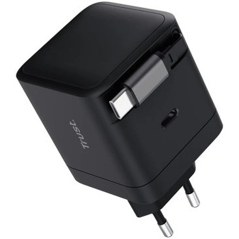 Trust Maxo Универсален Черен Променлив ток (AC) Бързо зареждане На закрито (25805) (25805)