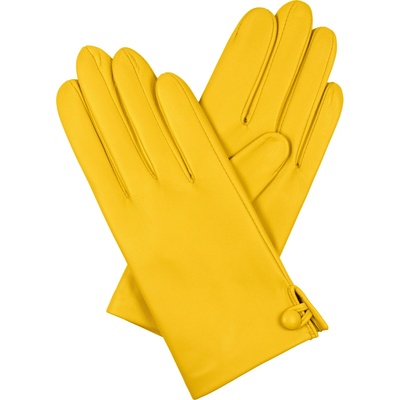 Kreibich dámské rukavice bezpodšívkové krátké žluté žlutá