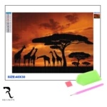 Rila Crafts Диамантена мозайка - гоблен Rila Crafts, 30х40см, Савана (R1-12J) - technomani