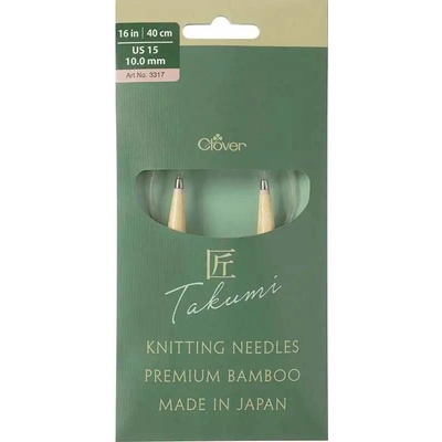 Clover kruhové otočné fixní jehlice Pro Takumi 40cm 10mm