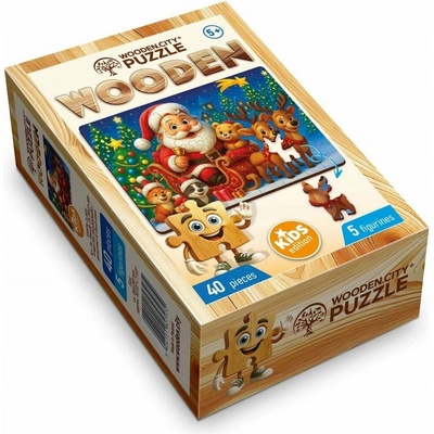 WOODEN CITY Drevené Santa Claus 40 dielov