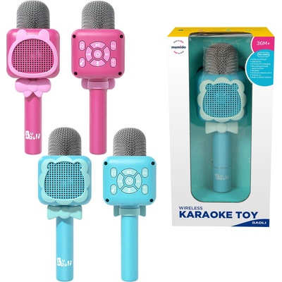 Mamido Dětský bezdratový Bluetooth karaoke mikrofon modrý MT1565 – Zbozi.Blesk.cz