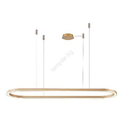 AZ5056 - LED Димируем пендел ELENA LED/50W/230V 120 см златист (AZ5056)