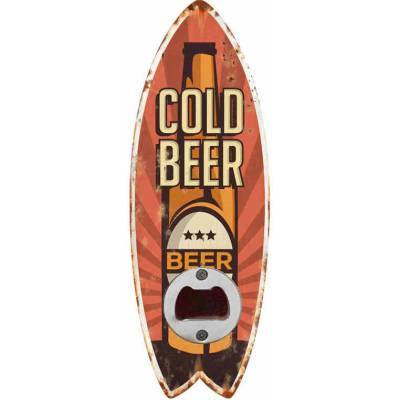 Ceduľa Otvárač na fľaše Cold Beer