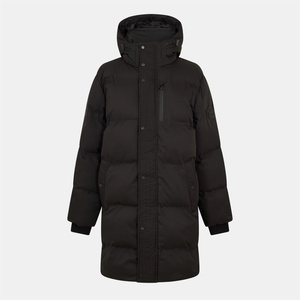 Everlast Яке Everlast Mens Hooded Long Sleeve 3 Pockets Full Zip Medium Puffer Jacket - Black