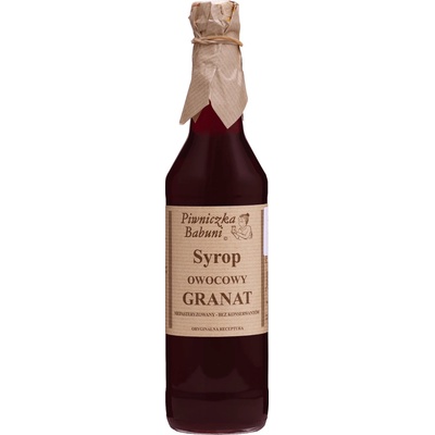 Piwniczka Babuni Sirup Z Granátového Jablka 0,5 l