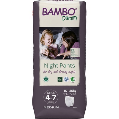 Bambo Nature Night Pants Girl 4-7 years pro 15-35 kg 10 ks