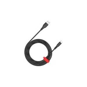 CANYON USB кабел Canyon OnWire 18TP, USB-A към USB-C, 2m, 18 W, черен (CNS-AC18SC20B)