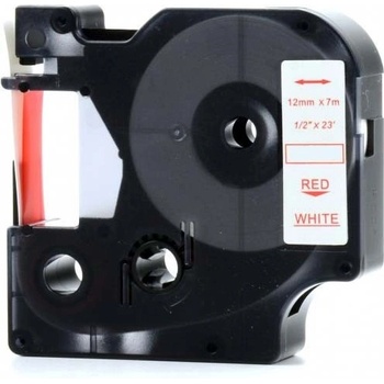 Pro Dymo Съвместима лента с Dymo 53715, 24mm x 7m, червен печат / бял фон (53715)