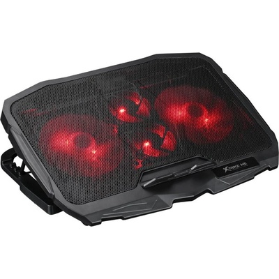Xtrike Me FN-802 Notebook Cooling Stand 16 - охлаждаща ергономична поставка за Mac и преносими компютри до 16 инча (черен)