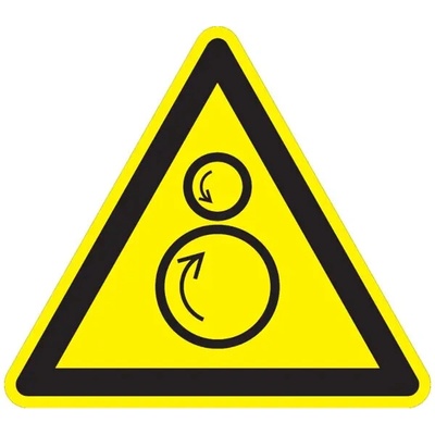Varovné značení, upozornění na protichůdné role – plast, 400×347 mm