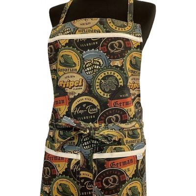 Mks & Porizbags Pánská zástěra: Korunkové pivní zátky