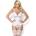 Obsessive 810-COR Corset & Thong White S/M