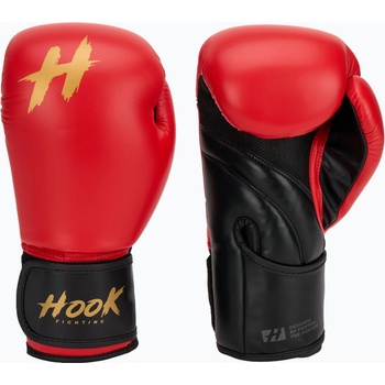 Hook fighting Готови за тренировка боксови ръкавици червени