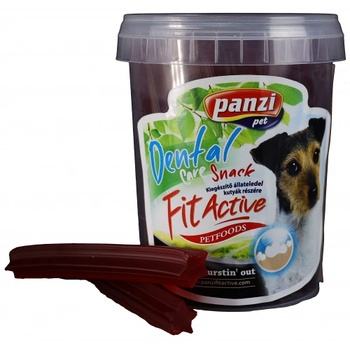 Panzi FitActive Denta Sticks - лакомство за кучета, дентални пръчици, пушено сирене и морков, 330 гр - Унгария - 310695