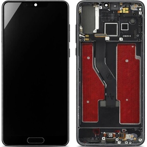 Huawei (OEM) Стъкло и LCD екран за Huawei P20 Pro, оригинален (OEM), черно (24615)