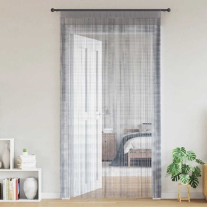 vidaXL Пердета ресни, 2 бр, светлосиви, 100x250 см (4102049)