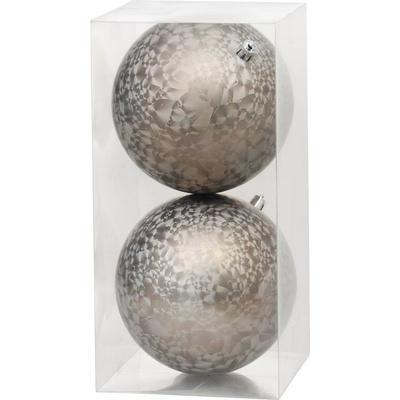 Gule MagicHome Vianoce, 2 ks, taupe, na vianočný stromček, 12 cm