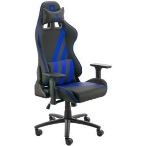Nitro Concepts Геймърски стол NITRO CONCEPTS Nemesis Blue Claw, до 150kg, Relax тип Bucket, 3D регулируеми подлакътници с 3 позиции, газов амортисьор клас 4, вградено RGB осветление, лумбална и шийна възглавница, си