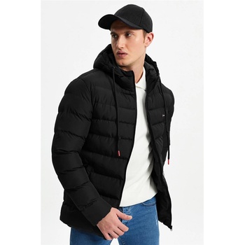 River Club Мъжко водонепромокаемо и ветроустойчиво яке с подплата от полар rcdm-190 - Черно #408155 (408155_Черно)