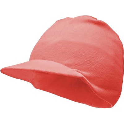 Pletex dětská čepice s kšiltem Korálová