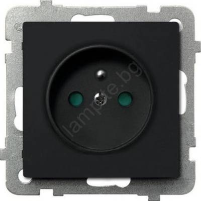 OSPEL - Битов контакт без рамка 230V SONATA черен (OE0038)