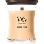 WoodWick Tangerine & Citron ароматна свещ с дървен фитил 275 гр