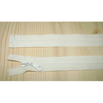 Zips kostenný smotanová 5mm deliteľný 55cm