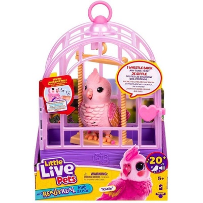 Moose Really Real Bird Интерактивно Пиле в Клетка Rosie (1012354F)