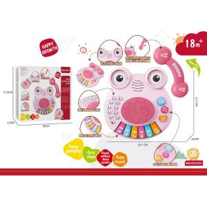 Armtoys БЕБЕШКО ПИАНО С ТЕЛЕФОН ЖАБА 2 ЦВЯТА