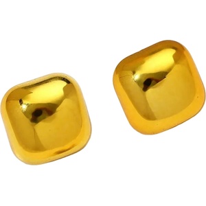 HARAHU Обици AD-33358 - Square / Златна KP33358