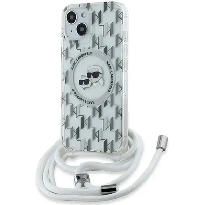 KARL LAGERFELD Кейс Karl Lagerfeld IML Crossbody Monogram Karl & Choupette Head MagSafe за iPhone 15 / 14 / 13, прозрачен (3666339286842)