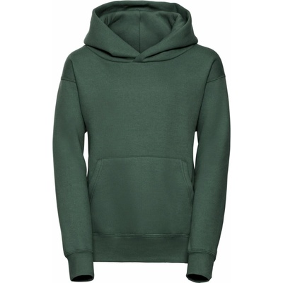 Russell 575B detská mikina s kapucňou Bottle Green