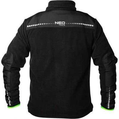 Neo Tools pracovní fleece mikina PREMIUM výztuhy Cordura černá