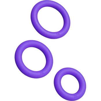 ROMP Remix Trio - комплект пръстени за пенис - 3 бр. (лилави)