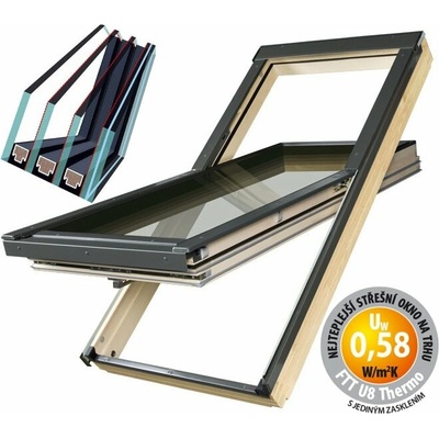 FAKRO FTT U8 Thermo 12 134x98 cm