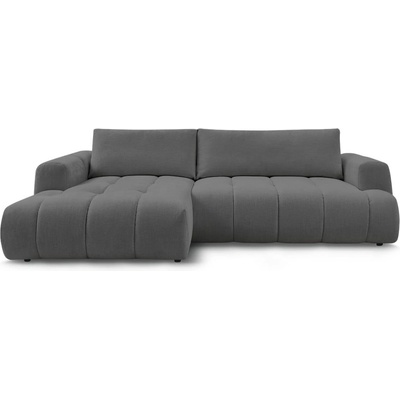 Bobochic Тъмносив сгъваем/с място за съхранение ъглов диван (ляв ъгъл) Fuji - Bobochic Paris (106514)