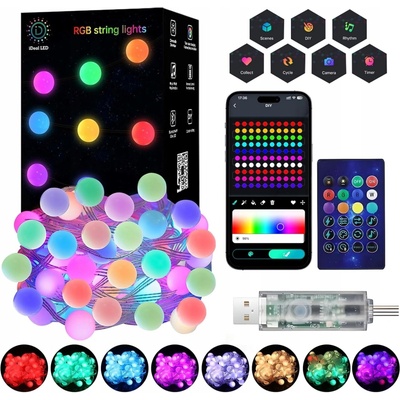 Koopman 30 LED lehký øetìzec s motivem hrušky na kolekce jutschnur domácí styl